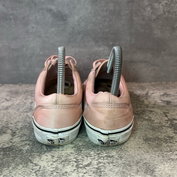 Vans Old Skool Sneakers Womens sz 6 - pink/white satin - Picture 4 of 7